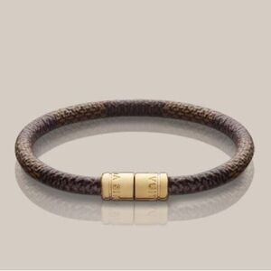LOUIS VUITTON KEEP IT BRACELET DAMIER EBENE
